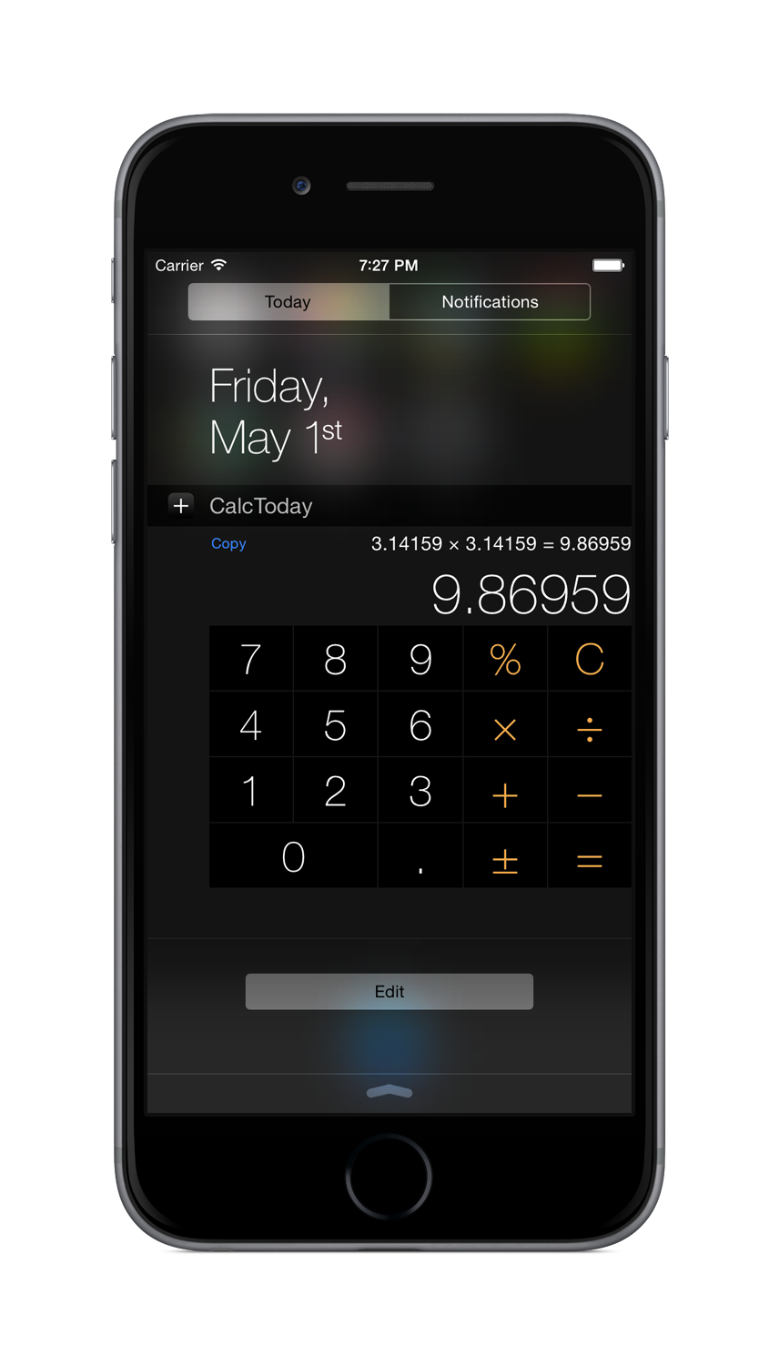 Today View Calculator